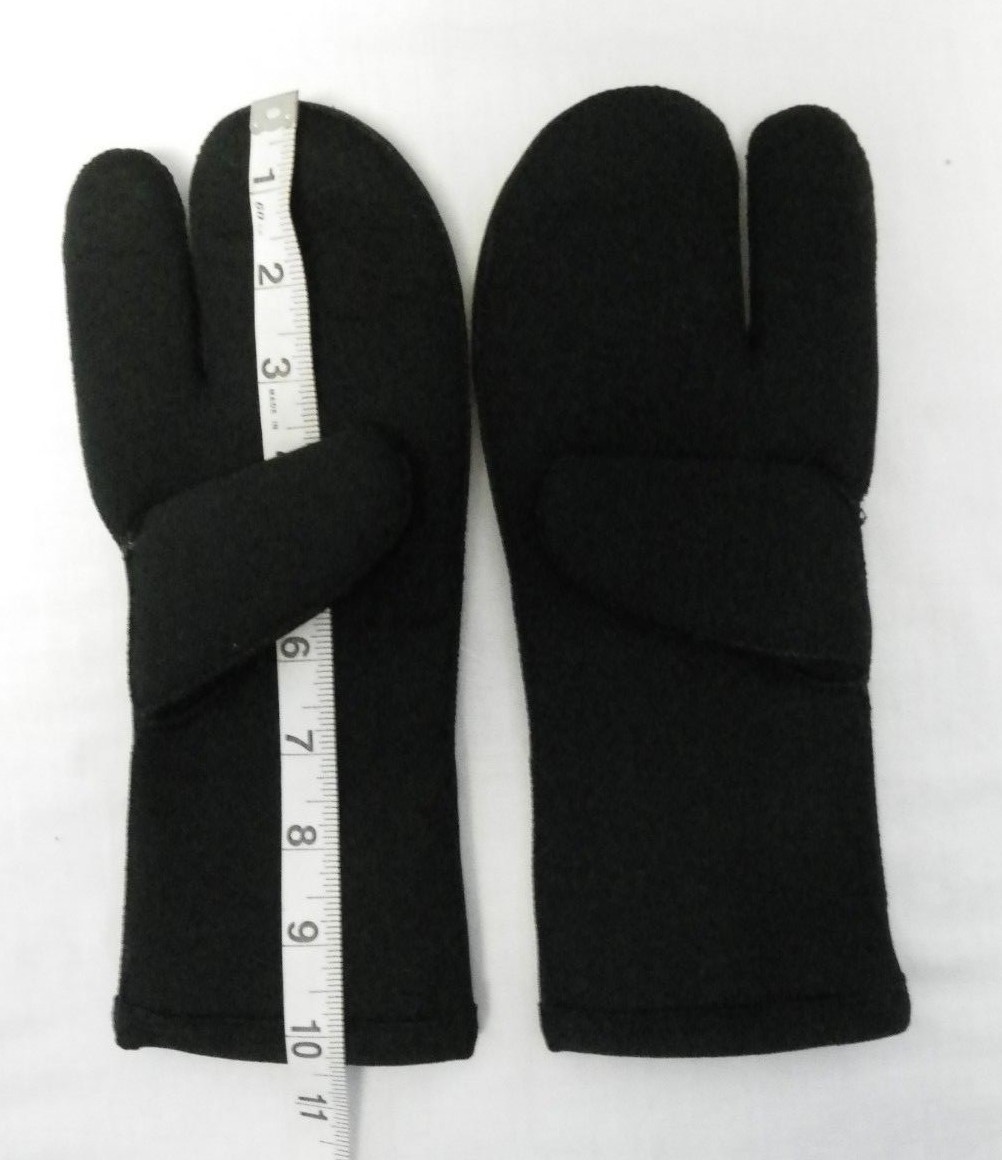 Neoprene Divers Mitts Heavy Mittens Lobster Claw Glove Scuba Large New