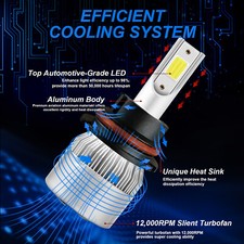 Kit De Bombillas LED 9007 HB5 Blanco 6000K – Alto Y Bajo Para Impala 1994-1996 Y Más
