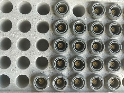 LEMO Conn Circular F 8 POS Solder ST Panel Mount 8 Terminal 1 Port PKG.M0.8GL.LG