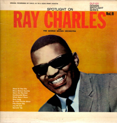 Ray Charles Vinyl LP, Design Records 1962, DLP-155, Spotlight on Ray Vol. II~ VG