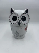 The Cellar Macy’s Whiteware Owl Cookie Jar 11”