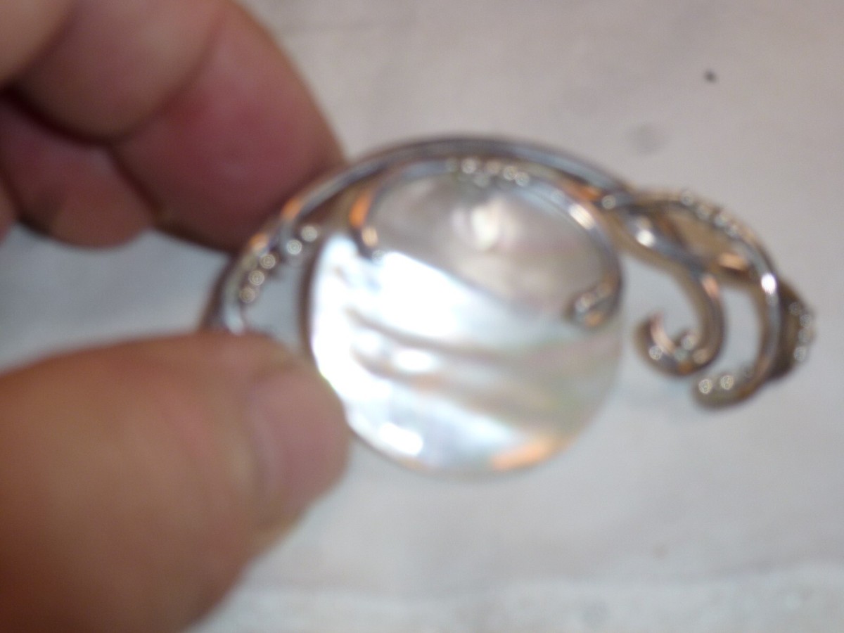 Zealandia Designs Sterling Silver 925 Mother of Pearl Abalone  display picture 1