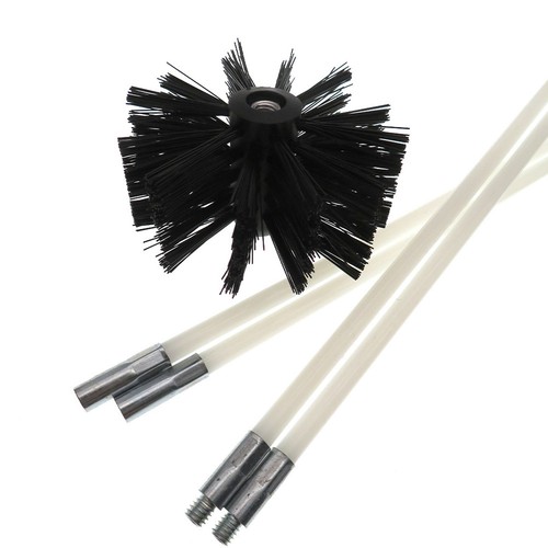 Cepillo de limpieza de tuberías de chimenea 33 piezas 16 pulgadas PP secador flexible ventilación pelusa cepillo con cinta - Imagen 20 de 22