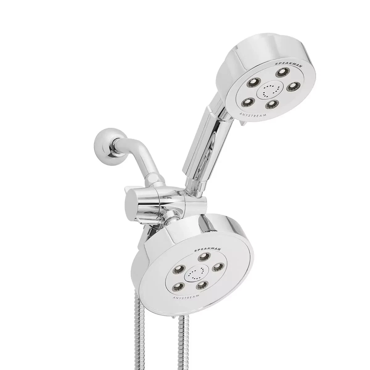 Neo Anystream VSR-233010 6-Spray Polished Chrome Dual Shower Head 2.5-GPM (9....