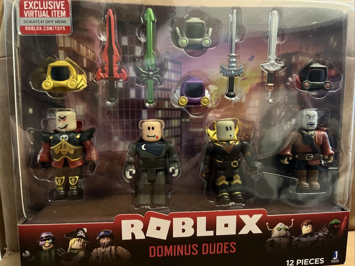  Roblox Action Collection - Dominus Dudes Four Figure Pack  [Includes Exclusive Virtual Item] : Video Games