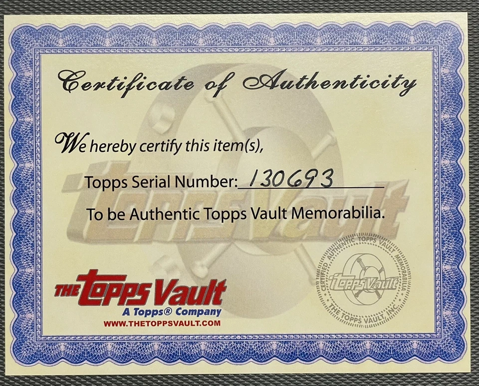 1980 81 Topps Vault Michel Goulet 1/1 RC negativo color separación prueba novato Foto 2 de 3