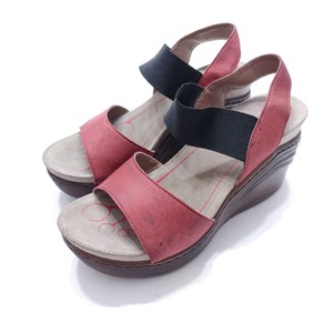 elastic slingback sandals