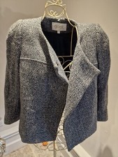 Rare Goat Jane Atelier Cropped Tweed Wool / Silk Swing Jacket 12