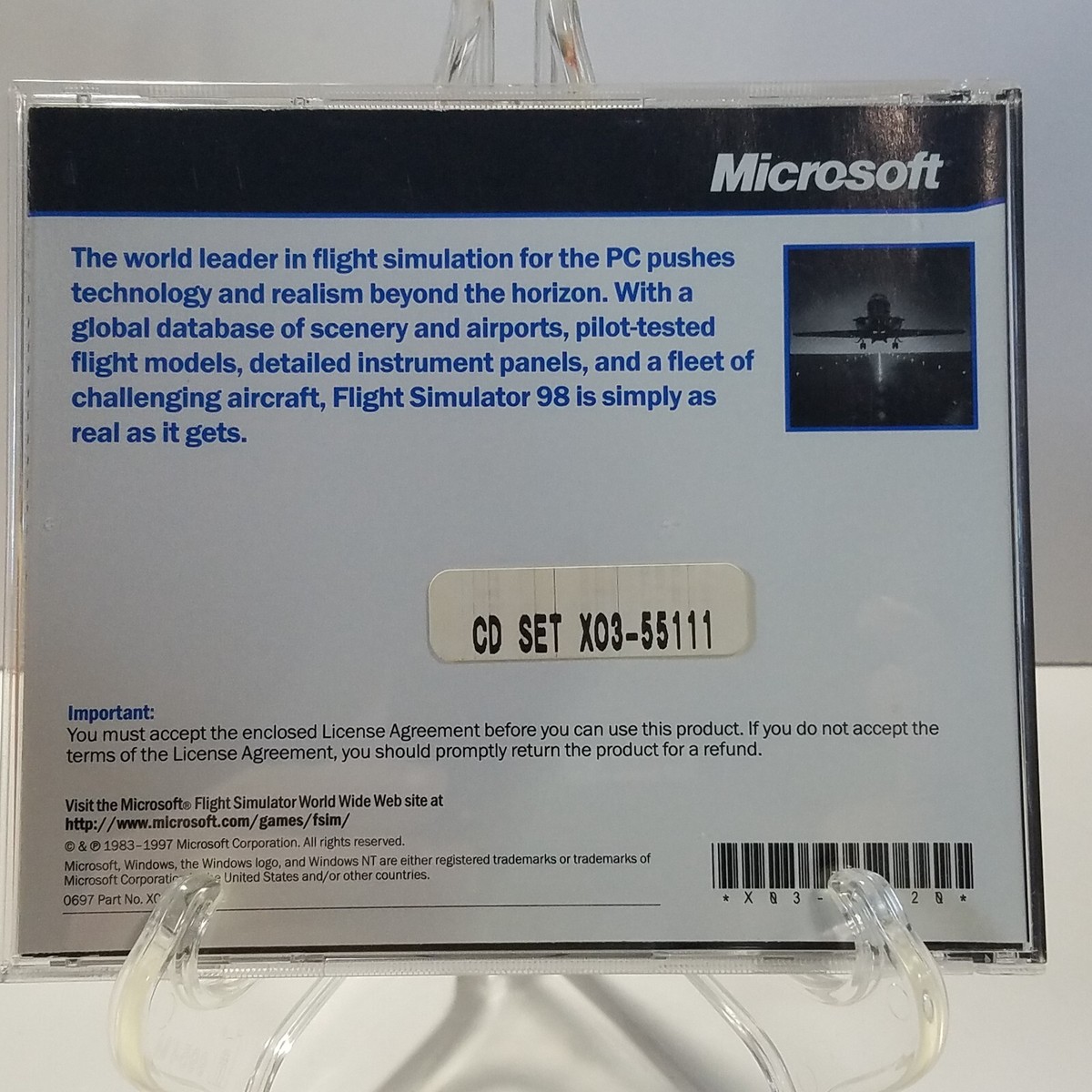 Microsoft Flight Simulator 98 PC Windows NT 95 Vintage Microsoft Flight Simulator 98 PC Windows NT 95 Vintage
