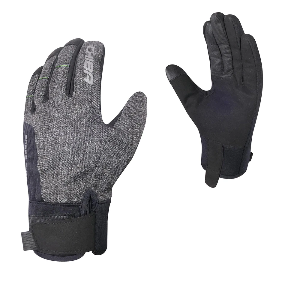 CHIBA Winter Fahrrad Handschuhe Cross Over dunkelgrau/schwarz Größen sortiert
