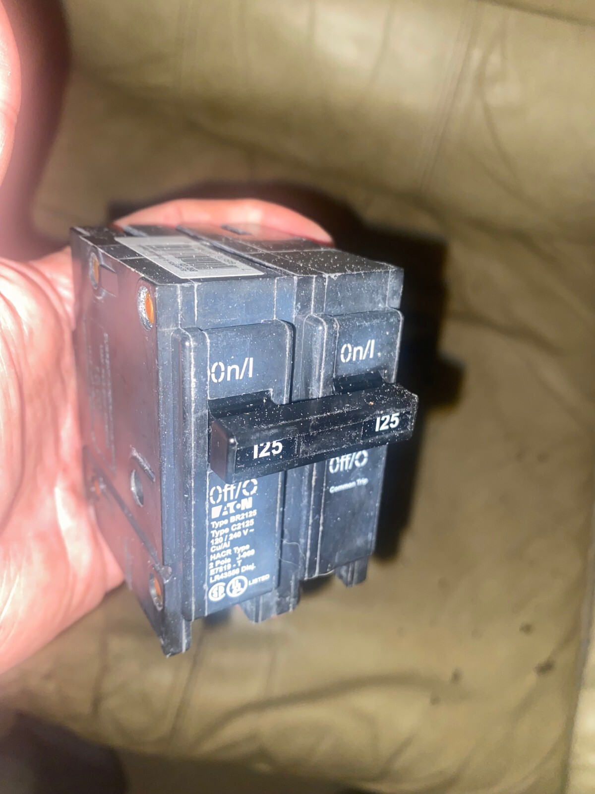 Eaton BR2125 120/240V. HACR 2 Pole 786676367059 | eBay