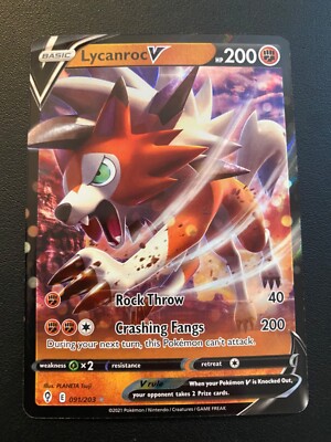 lycanroc v pokemon card - Boltund V - Hisuian Arcanine V - V - 3 Lot - Ultra Rare Cards type Pokmon whose Crashing Fangs attack hits your opponents Pokmon for a whopping 200 damage Pokemon TCG V Battle Theme
