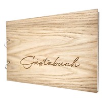 "GäStebuch Hochzeit Gravur Holz Hochzeitsbuch Fotobuch \"Mein GäStebuch\""