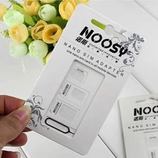 Noosy SIM Card Adapter Nano Micro Standard Converter Kit with SIM Tray Ejector