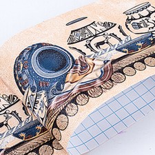 Papier Peint PVC Autocollant Style Vintage Géométrique Décor Sol Escalier 5M