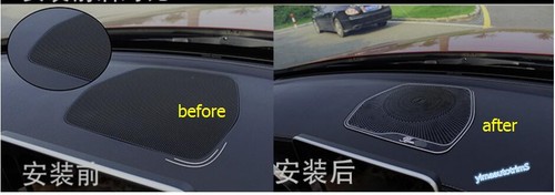 Accessories Dashboard Speaker Decor Cover Trim For Benz C Class W205 2014 - 2021 - Foto 3 di 11