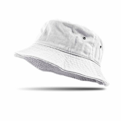 Bucket Hat Cap Cotton Fishing Boonie Brim visor Sun Safari Summer Men Camping