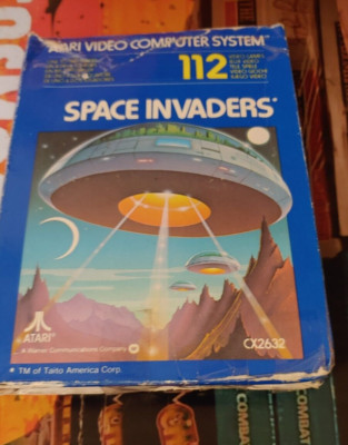 Space Invaders (Atari 1978) Atari VCS 2600 (CIB) Classic CX2632-P good con 8-bit