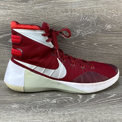 Nike Men's Hyperdunk 2015 TB 749645-606 Red Silver Basketball Shoes Sneakers 12