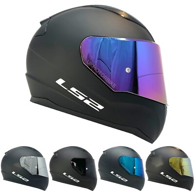 LS2 FF353 RAPID FULL FACE MOTORCYCLE HELMET MATT BLACK WITH DARK