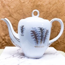Vintage Fukagawa Gold Bamboo Teapot Arita Handpainted 901 Made in Japan