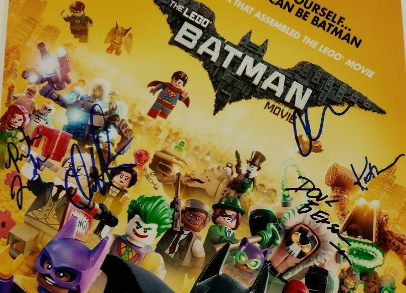 THE LEGO BATMAN MOVIE Cast (9) Signed 11x17 Photo ARNETT Beckett BAS COA