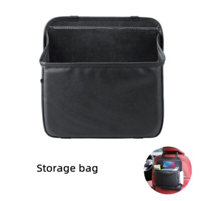 Car Trash Receptacle With Cover, Hanging Vehicle Organizer With Storage Pockets, Large Car Waste Bag Collapsible Portable Automotive Garbage Bin Cute Panda