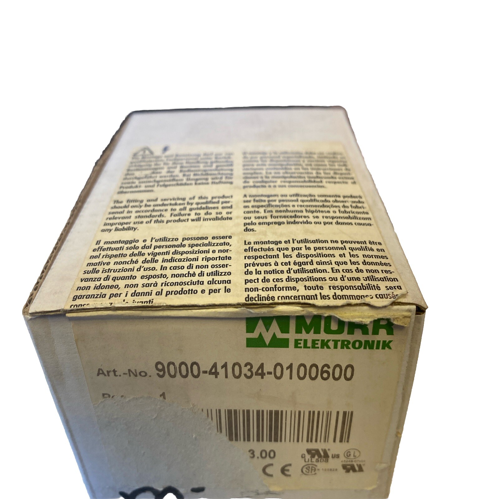 Murrelektronik MICO Classic 4.6 9000-41034-0100600 New & Boxed