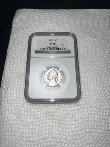 1952 Jefferson Nickel PF68 NGC Certified