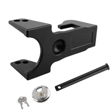 Gooseneck Coupler Trailer Lock for RVs Heavy Trailers Livestock Haulers w/ Lock