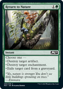 Return to Nature x4 - Magic Core Set 2021 - NM-Mint, English - Magic Core Set 20
