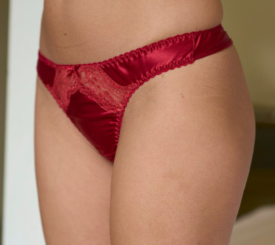 Sulis Silk Eloise pure silk string thong bridal made in Britain