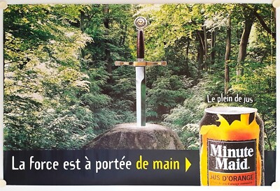 Poster Der volle Saft MINUTE MAID Die Kraft ist griffbereit - 118x79 cm