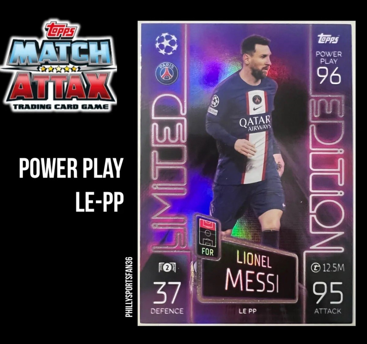 2022-23 Topps Match Attax LIMITED EDITION Purple Power Neon LE PP