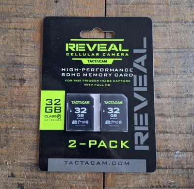 Tactacam Reveal 32GB SDHC UHS-I Class 10 High Speed SD Card 2-Pack