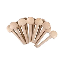 4PCS 4/4 Size Violin Peg Natural Maple High Quality Violin Parts for Replace