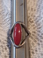 Natural Carnelian Gemstone 925 Sterling Silver Marquise Ring