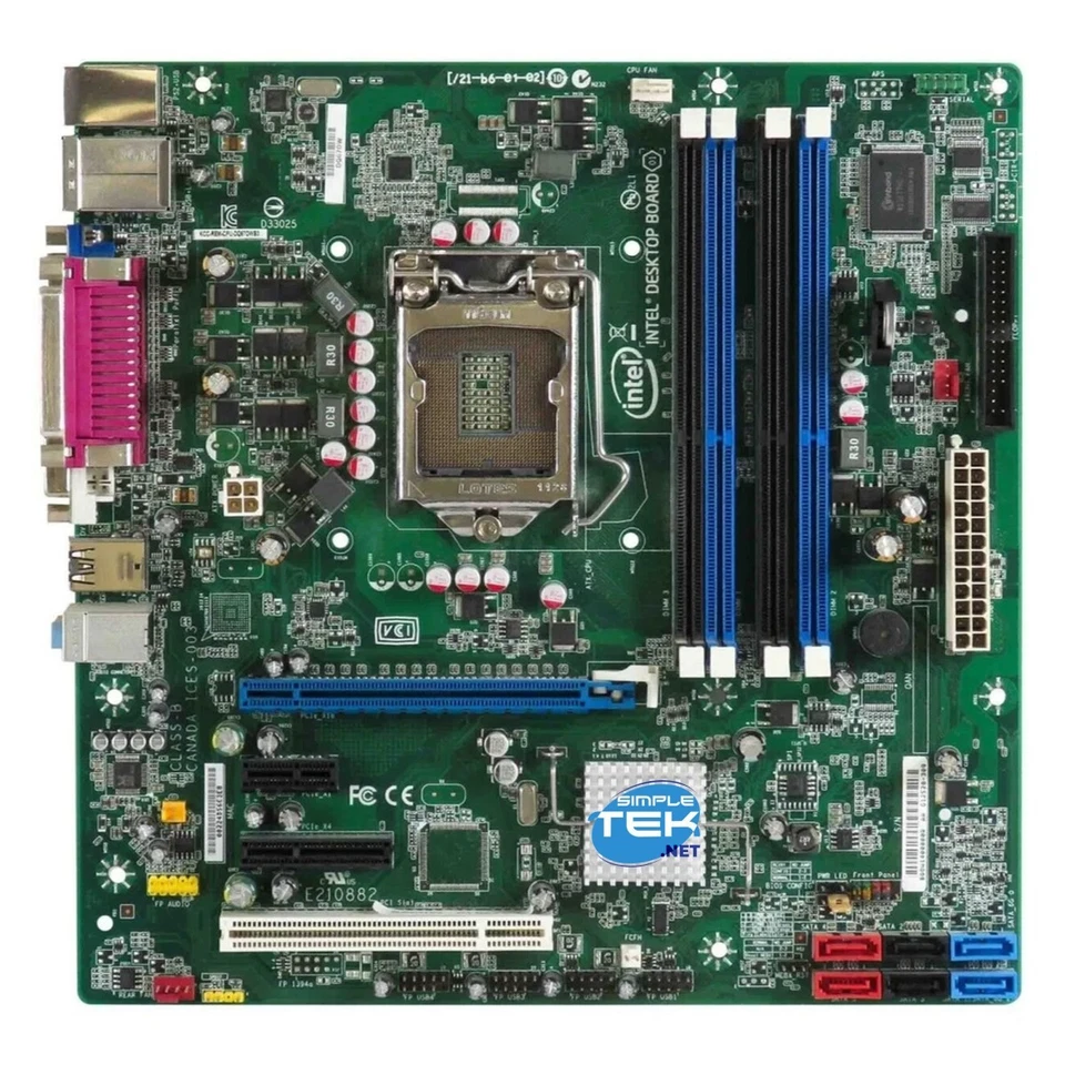 INTEL DQ67OW SCHEDA MADRE LGA 1155 SECONDA GEN MICRO-ATX LPT PARALLELA 4X DDR3 - Immagine 2 di 4