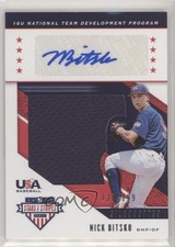 2019 Panini USA Baseball Stars & Stripes Jerseys 130/199 Nick Bitsko Auto 1u6