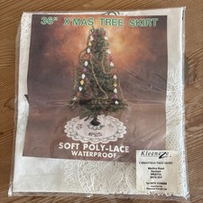 Soft Poly Lace 36" Xmas Tree Skirt