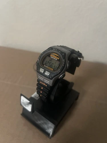 Vintage Timex Ironman Triathlon Watch Women Indiglo Black New Battery