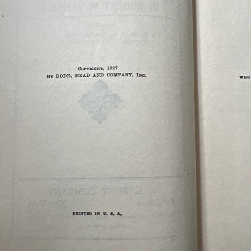 The House of Fear 1927 Robert W Service 1st Edition HC BOOK - Picture 6 of 9