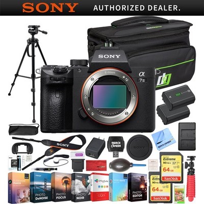 Sony a7 III Alpha Mirrorless 4K Camera + Case & Battery Kit Bundle