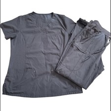 Beverly Hills Uniforms Gray Scrub Set Size Medium