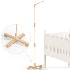 Baby Crib Mobile Arm with Music Box Spin Motor, 57.4 Inch Mobile Arm for Crib...