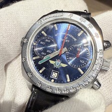 Cronografo aviatore Poljot Sturmanskie carica manuale calibro 3133 con lunetta