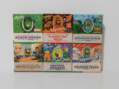 Dr Squatch Soap Natural 5oz  *YOU PICK* Marvel Spongebob Bronco Limited Edition
