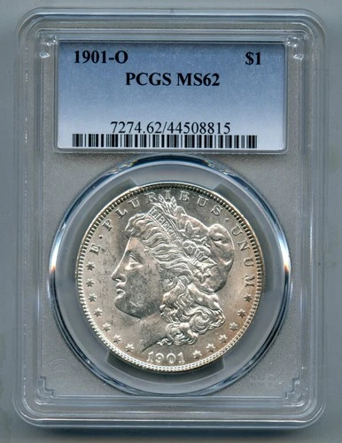 1901 O Morgan Silver Dollar PCGS MS 62