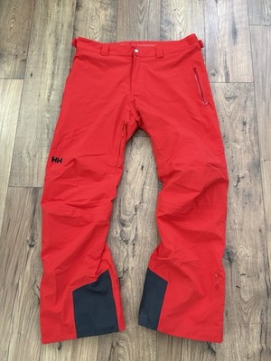 Men's HELLY HANSEN Legendary Insulated Ski Pants RED Sz XL