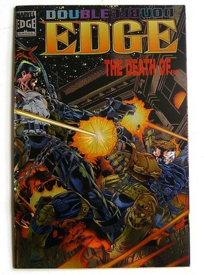 US - DOUBLE EDGE. OMEGA Death of Nick Fury ONE-SHOT with PUNISHER Marvel 1995